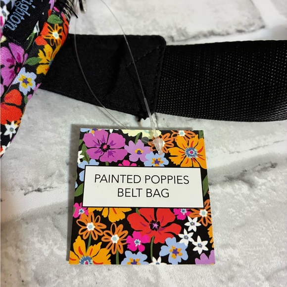 Brighton Painted Poppies Belt Bag NWT - Picture 6 of 7